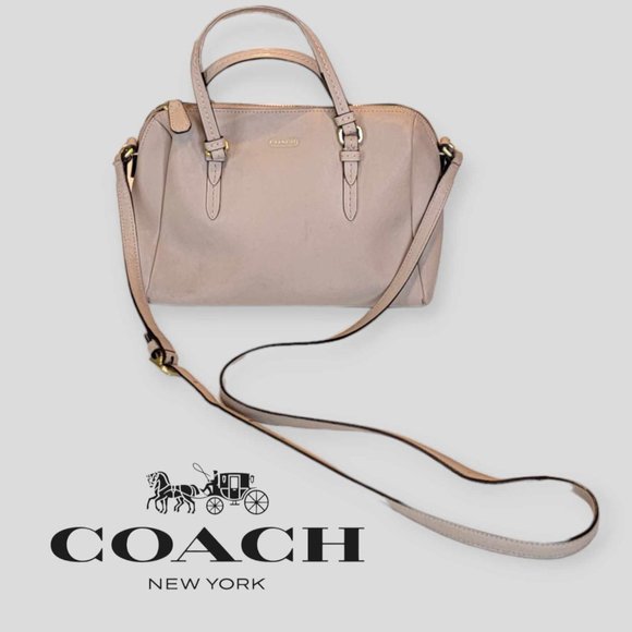 Coach Peyton Bennett Mini Beige Convertible Satchel Crossbody Bag - Picture 1 of 15